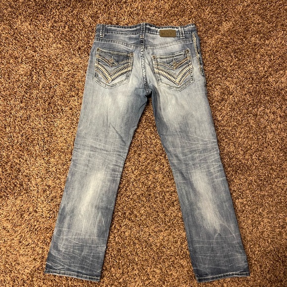 Men’s Buckle Black Jeans - Picture 2 of 2